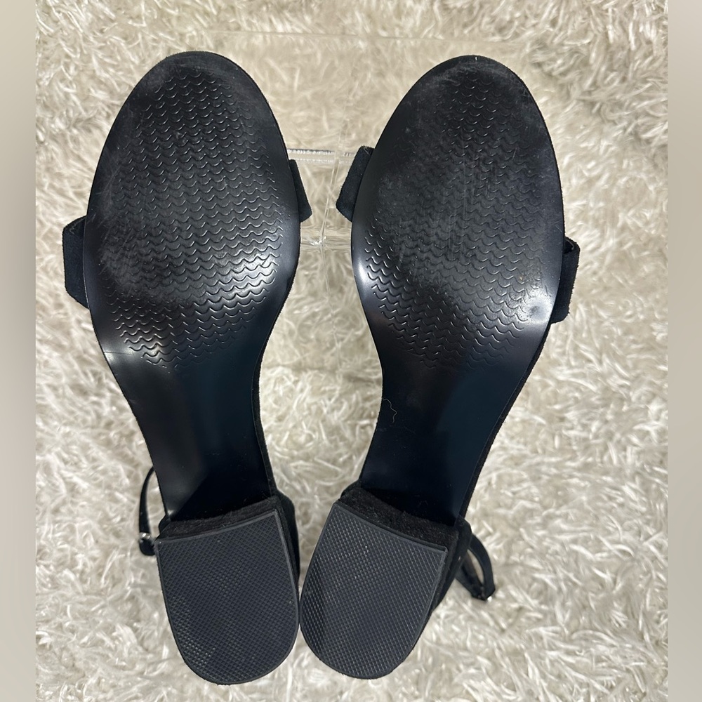Steve Madden Irene Black Suede Block Heeled Pump Women’s 9.5 - Picture 4 of 9